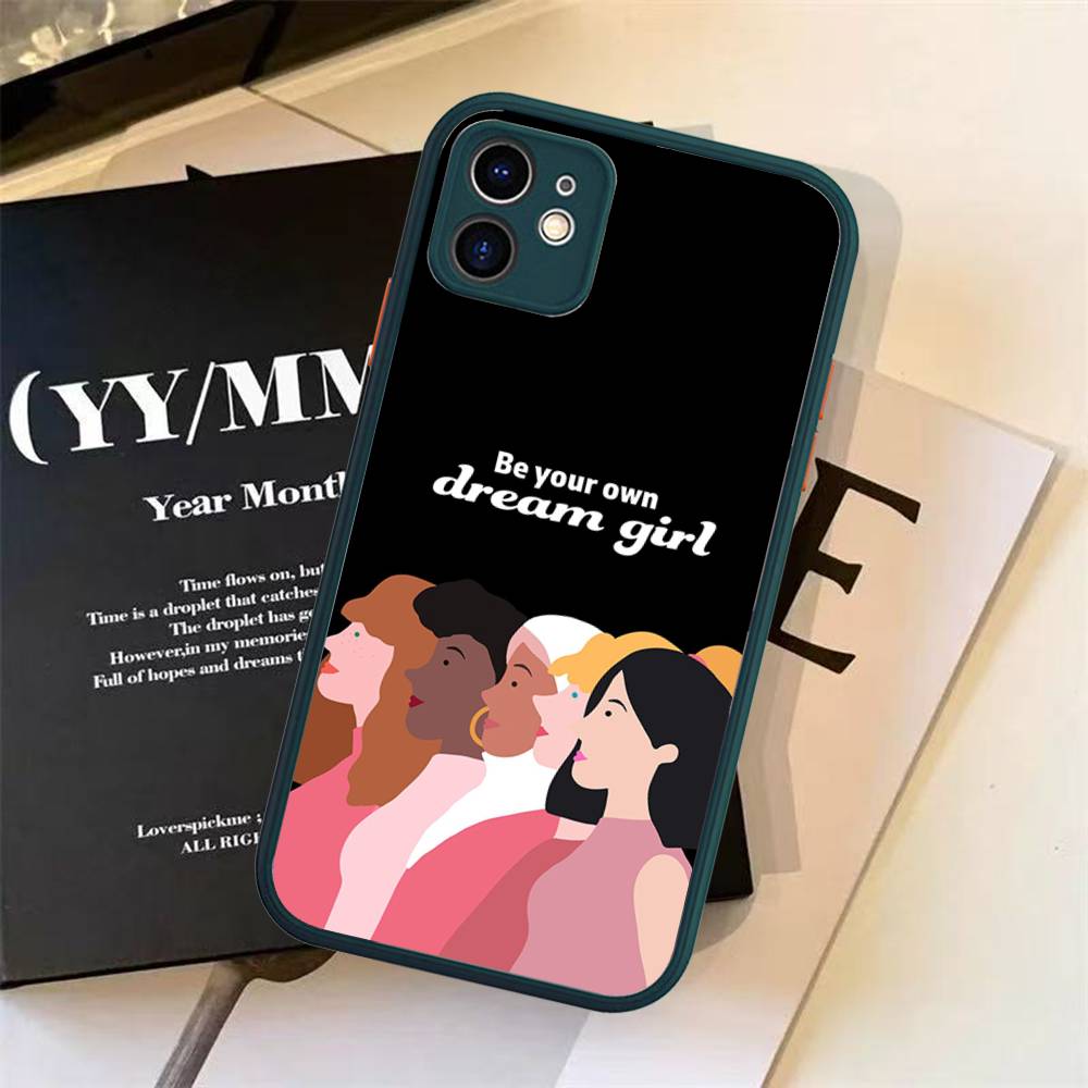 Feminist Feminism Aesthetics Girl Phone Case For iPhone 13 12 X XS MAX Pro Max 16 15 11 14 Pro Max Shockproof Matte Cover