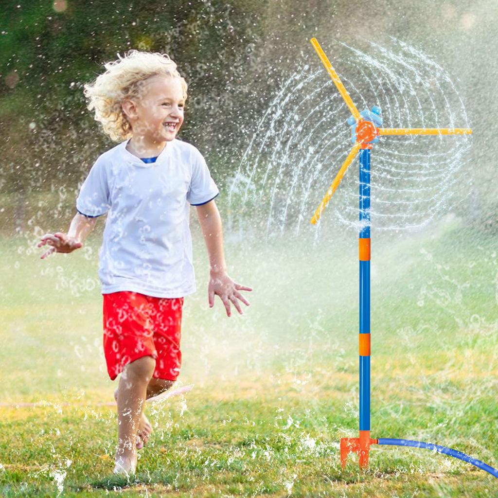 Children's Windmill Sprinkler Toy Rotating Outdoor Sprinkler
