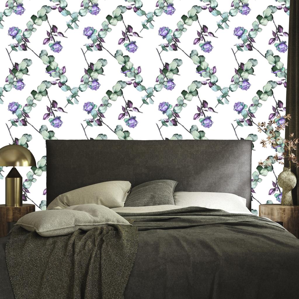 Purple Roses Wallpaper for Living Room and Bedroom 50x1000