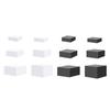6Pcs Acrylic Display Risers Box 5 Sided Display Stand Food Riser for Art Photography Cake Action Figures Collectibles Catering