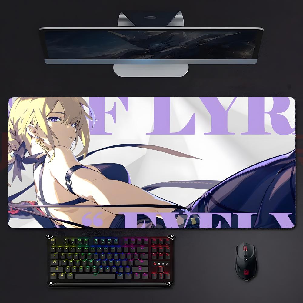 Game Futuristic ZZenless Zone Zero Mouse Pad Large Gaming Mousepad With Stitched Edges Thickened Desk Mat Pc
