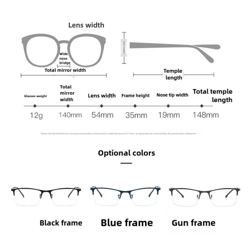 Retro Venkovní Fotochromické Brýle na Krátkozrakost Pánské Business Módní Anti Modré Světlo Měnící Barvu Brýle na Krátkozrakost 0 Až -4.0