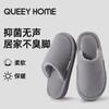 Japanese Silent Floor Cotton Slippers Men's Autumn and Winter New Home Non-slip Hairy Cotton Slippers Women