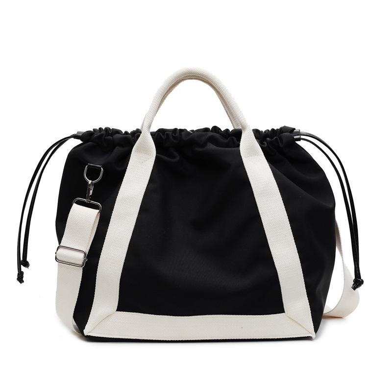 New messenger bag women's bucket bag college student portable shoulder bag commuter bag large capacity versatile tote bag