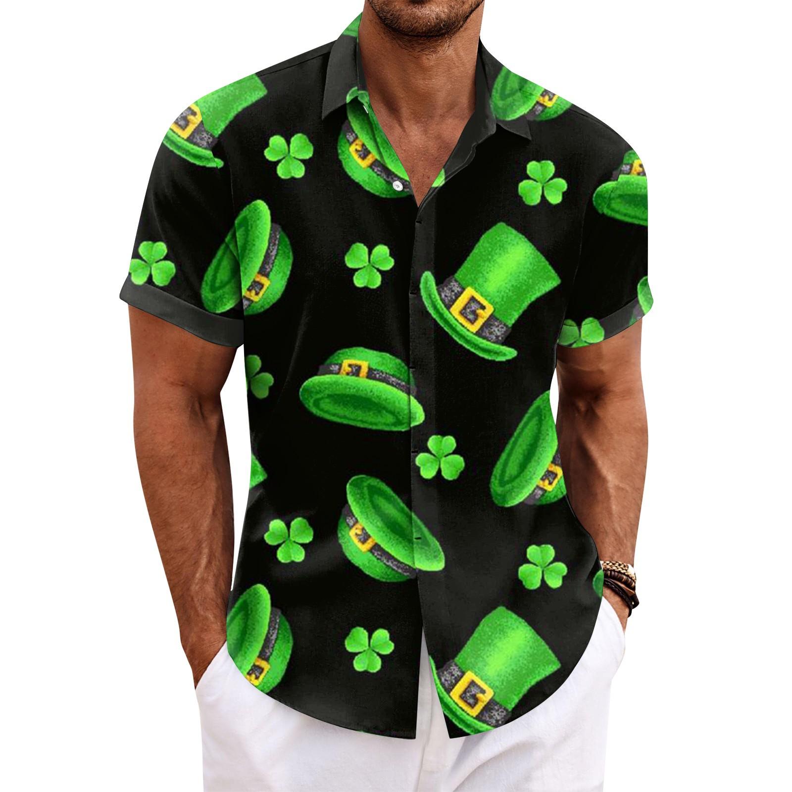 

Рубашка для мужчин, мужские винтажные рубашки для боулинга на пуговицах, летняя пляжная рубашка с коротким рукавом L армия зеленый