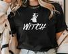 Witch Lady T-Shirt | Unisex Short Sleeve Tee | Bella Canvas 3001 | Witchcraft Witch Tee | Witch Spell Book Shirt | Spooky Halloween Shirt