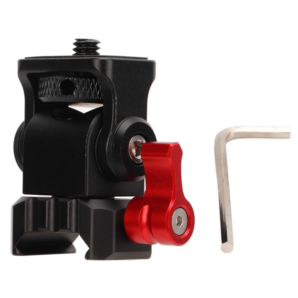 Universal 1 4in Thread Field Monitor Mount Holder with Quick Release for NATO Rail Clamp 360 Degree Rotation and 180