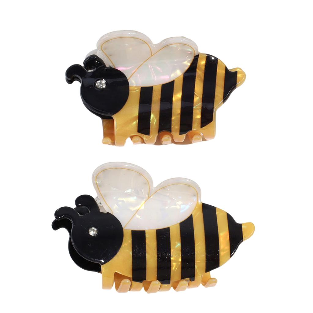 Fashionable Bee Hair Claw Secure Grip Hair Claw Versatile Hair Styling Clip for Various Hairstyles and Ages