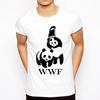 Cool Camiseta T Shirt Men T Shirt Summer Fashion Funny Tshirt WWF Wrestling Panda Comedy Short Sleeve