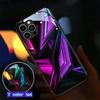 Geometry LED Light Luminous Phone Case For iPhone 16 15 13 Pro 12 Mini 14 Plus 11 XS Max X XR 8 7 Luxury Circuit Call Glow Shell