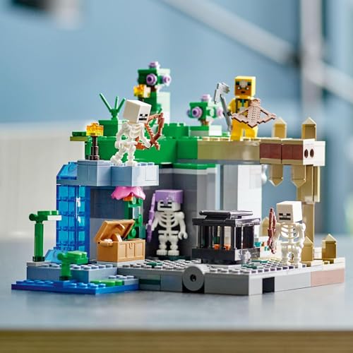 LEGO Minecraft Skeleton Cave Toy Present Birthday Block Christmas Boys Girls Children 8 Years Old 9 Years Old 10 Years Old Elementary School
