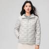 Autumn and winter new rubber-pressed down jacket women's short light and thin white duck down stand-up collar casual and lightweight jacket tide