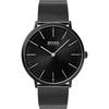 Horizon Black Dial Stainless Steel Milanese Bracelet Gents Quartz Watch 1513542