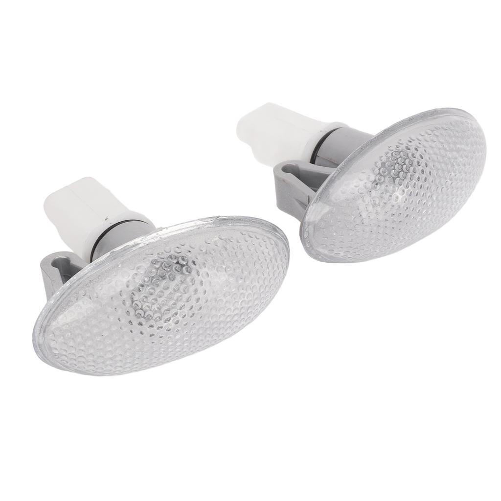 2PCS LED Side Indicator Repeater Light 632574 Side Marker Lamp Set Replacement for Peugeot 206 607 407 1007