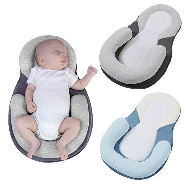 Premium Baby Head Shaping Pillow For Newborns With Comfortable Polyester Fiber Filling
