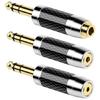 Gold Plated Headphone Adapter 6.35mm To 2.5 3.5 4.4mm, Metal Sound Converters for Professional Sound Equipment