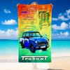 Schnelltrocknendes Strandtuch Trabant-Muster, Leichtes saugfähiges Handtuch für Pool, Strand, Urlaub