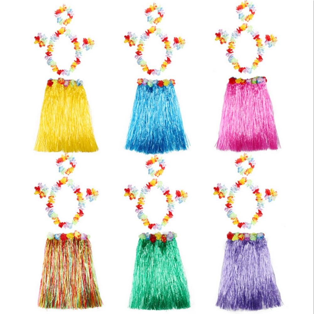 Bra Aloha Set Hawaiian Fancy Dress Hula Costume Grass