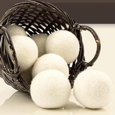 Boules de séchage en laine réutilisables, adoucisseur de linge pour la maison, Kit de séchage en polaire de 5cm, boule utile pour vêtements, accessoires pour Machine à laver, 6 pièces