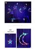 Outdoor Solar LED Star and Moon String Lights - Decorative Holiday Fairy Curtain Lights