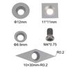 Carbide Cutting Blades Silver Black Wood Lathe Inserts Hollowing Out Long-term Use Sturdy And Reliable Trimming Curved Surfaces