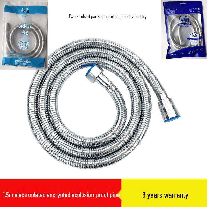 Supercharged Stainless Steel Explosion-Proof Shower Hose for Hot and Cold Water