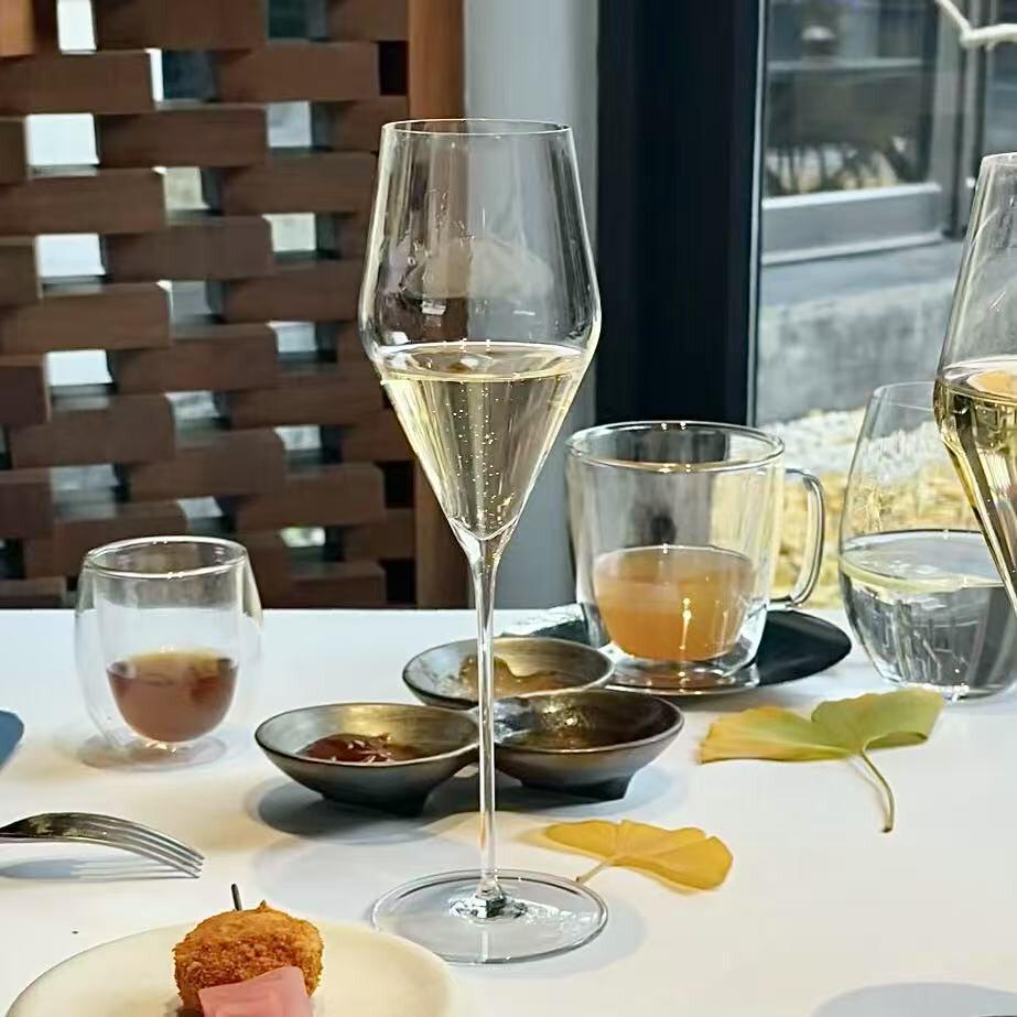 Luxurious Handmade Crystal Champagne Flutes – Ultra-thin, Thin-Stemmed Red and Sparkling Wine Glasses.