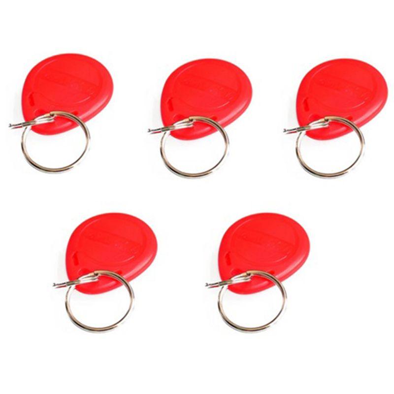 

ABUL-Only EM4100 125Khz Card Proximity Token Keyfobs Red Plastic Proximity Card 5Piece красный