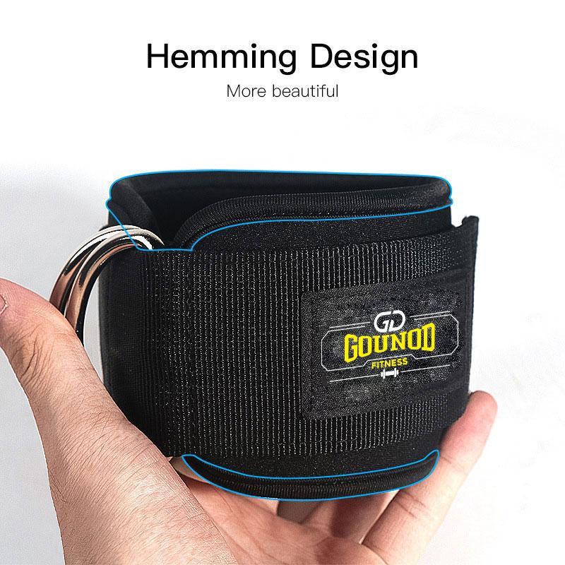 Fitness Equipment Gym Ankle Strap Padded Double D-ring Adjustable Ankle Weight Leg Training Brace Support Sport Safety Abductors