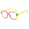 Color Matching Personalized Women's Fashion Glasses Transparent Lenses Retro Trend Suitable for Daily Travel Accessories