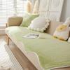 Winter Soft Plush Quilted Sofa Towel Solid Color Luxury Plush Sofa Covers Thicken Anti-slip Couch Covers for Living Room