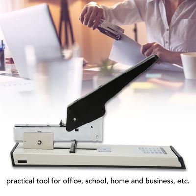 Heavy Duty Stapler Effort Saving Thickened Large Capacity Sturdy Metal Desk Stapler for Family