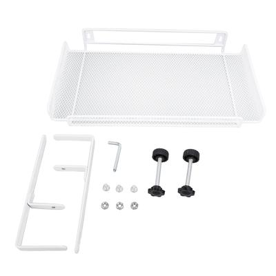 Under Desk Organizer Clamp On Storage Shelf Basket Cable Management Tray for Wire Router Power