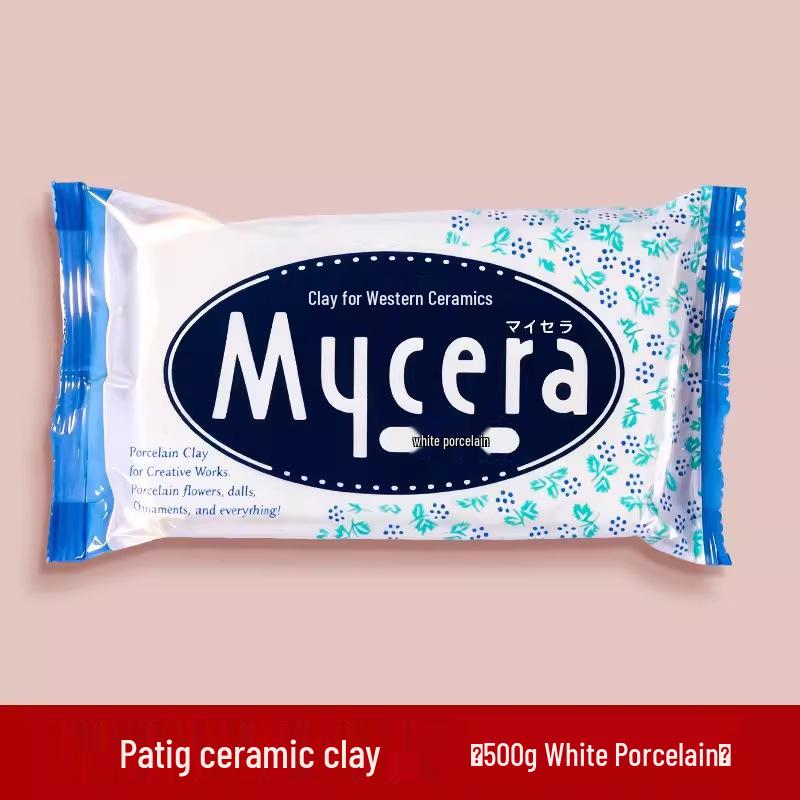 Ladoll White Air-Dry Clay Kit 500g - No-Bake DIY Stone Clay for Figures