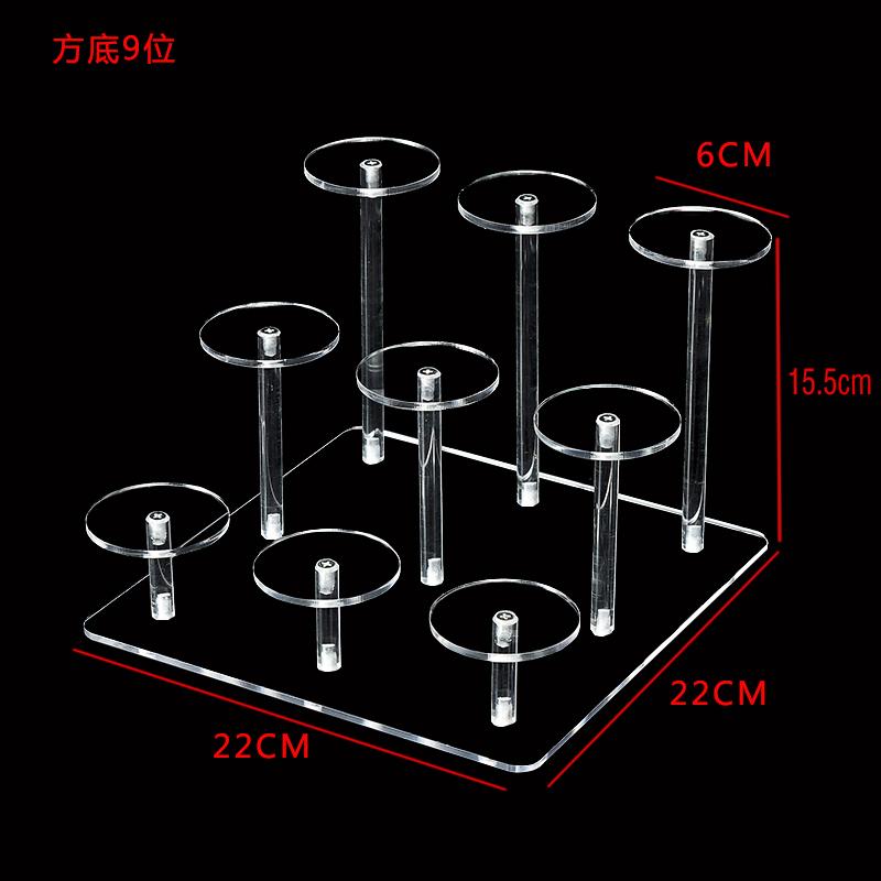 Acrylic Staircase Display Rack Doll Cosmetics Jewelry Display Stands Multi Functional Bedroom Bathroom Desktop Storage Rack