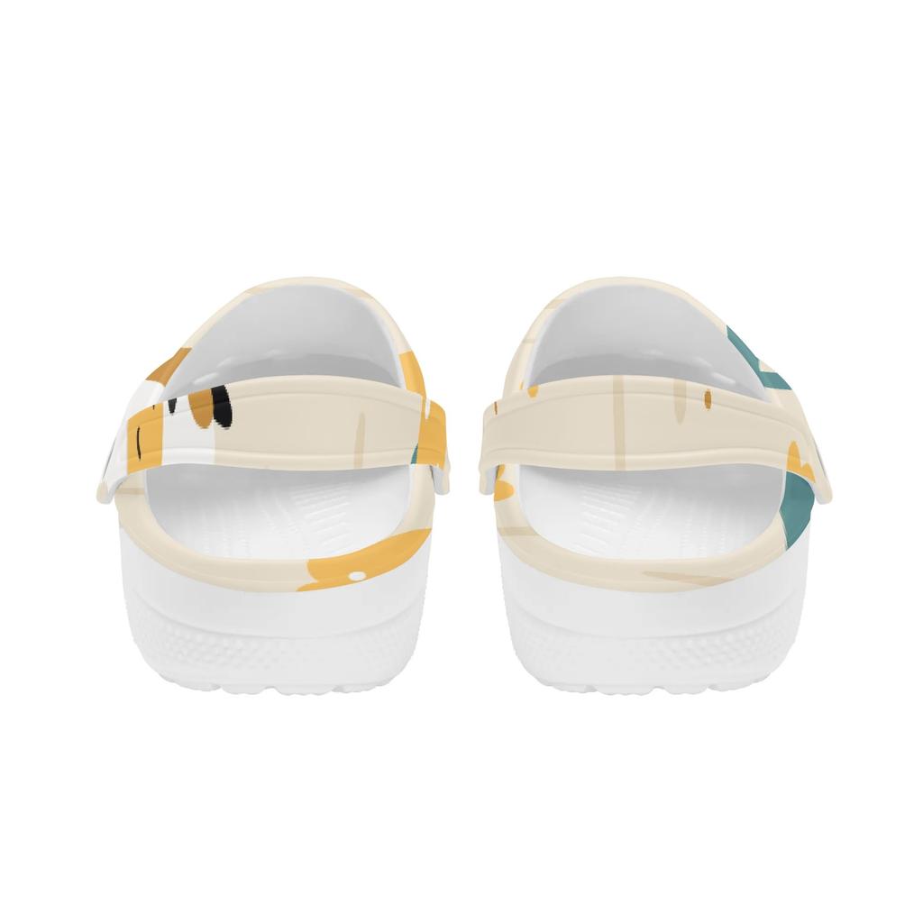 Women Men EVA Clogs Casual Printed Easy Clean Breathable Slip On Garden Shoes Beach Pool Bathroom Home Daily Shoes Casual Walking