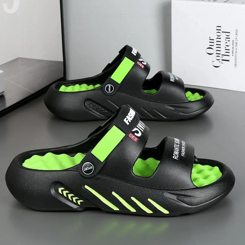 Herren Sportschuhe für Herren 2024 Sommer Herren Sandalen Lässige Sneaker Herren Sandalen Echtes Leder Flache Sandale Herren Hausschuhe Verkauf