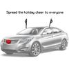 Christmas Car Reindeer Antlers And Nose Decorations Kit Vehicle Costume Plush Rudolf Red Nose Deer Antlers Auto Accessories