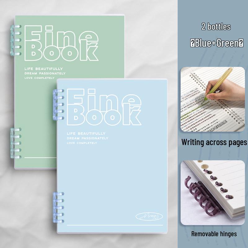 Morandi Farben Notizbuch mit abnehmbarer Spiralbindung - B5, A4, A5 - Schülerfreundlich, Hochwertiges Lochblatt-Design