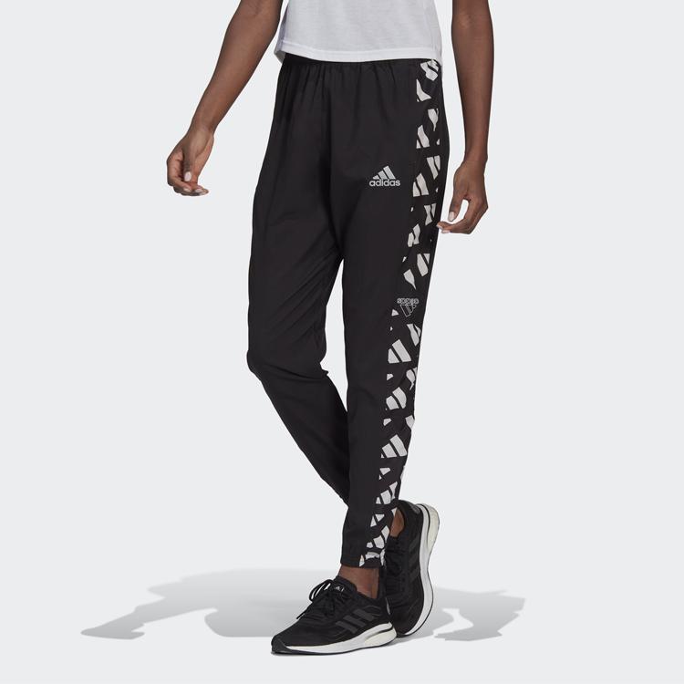 Adidas Celebrity Tapered Knit Running Pants Women Bottoms Black GK6190