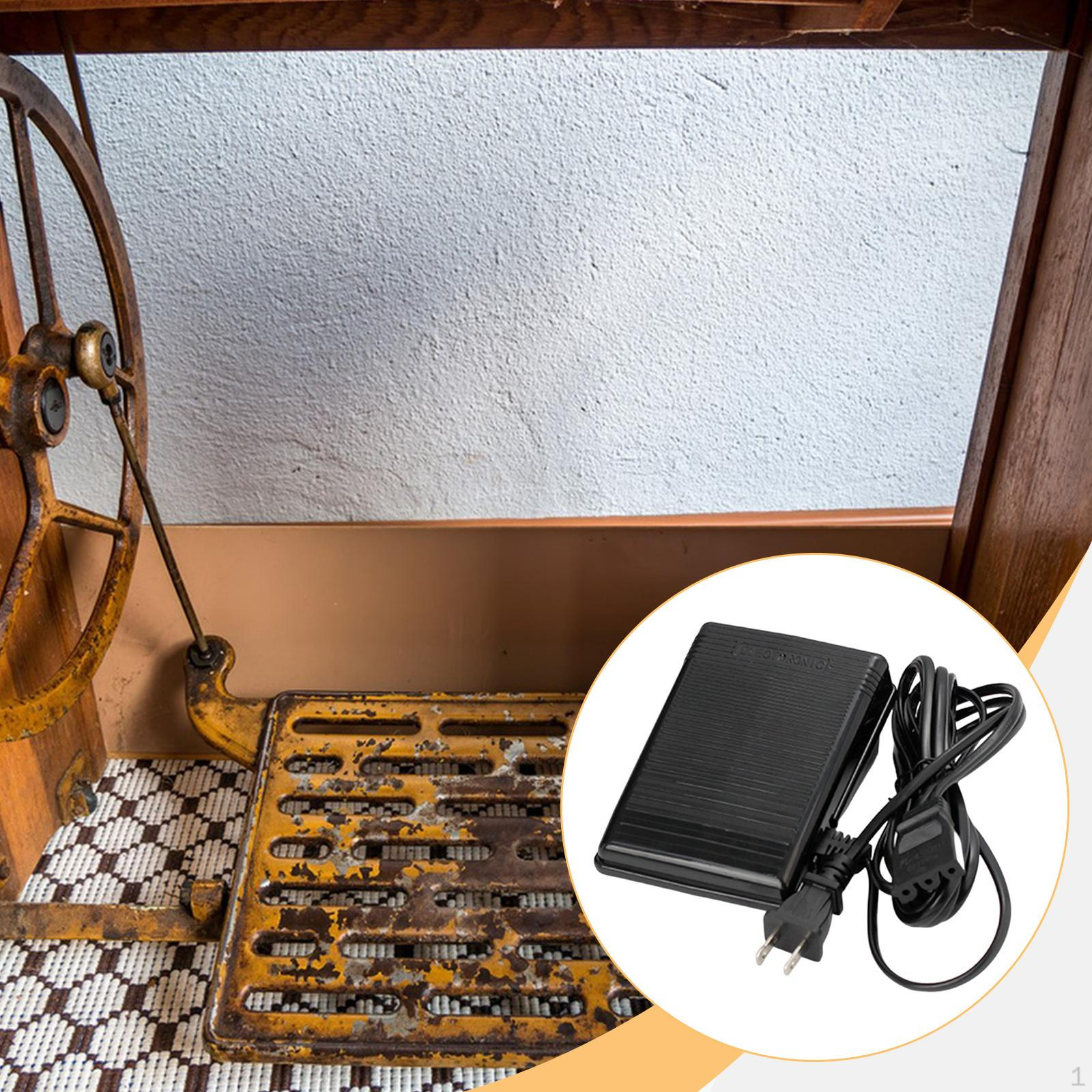 

Педаль ножного управления для швейной машины Универсальная посадка Вилка США 110 В Быстрая установка для дома