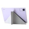 11" Smart Folio PU Leather Acrylic Hard Back Stand Cover for Redmi Pad SE Case with Pencil Holder Foldable Protective Skin Feel