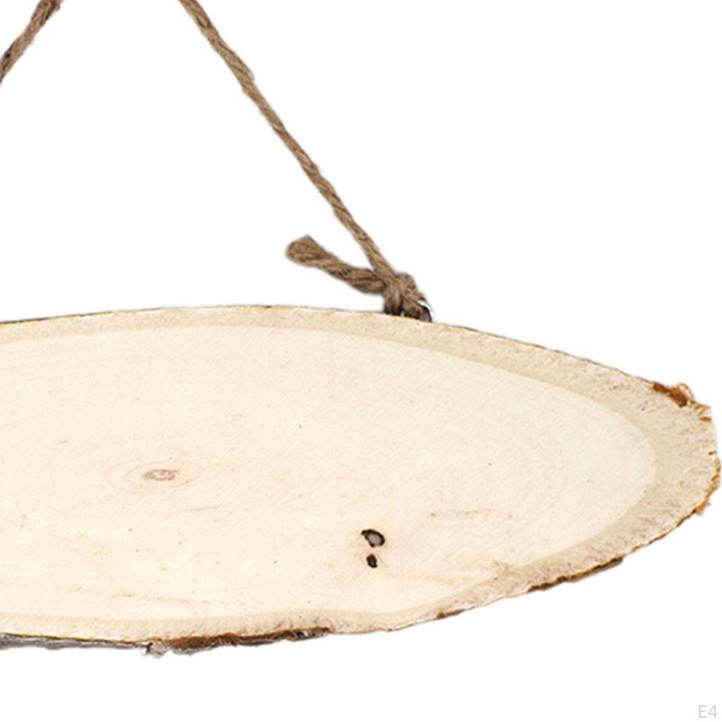 Drewniany plasterek Pusty ręcznie niepomalowany drewniany talerz dla dzieci Malowanie Rysowanie DIY Rzemiosło Rustykalny Ślub