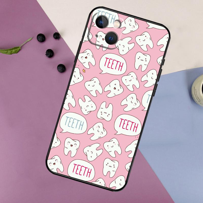 Dentist Dental Tooth Nurse Case For iPhone 16 15 14 13 12 11 Pro Max Plus X XS Max XR 7 8 Cover Accessories