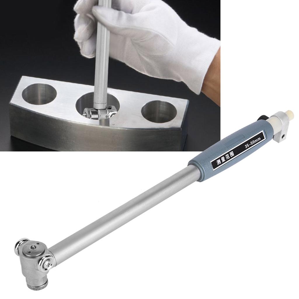 35 50mm Dial Bore Gauge Indicator with Tip Kit Aluminum Alloy Inner Diameter Meter35 50mm