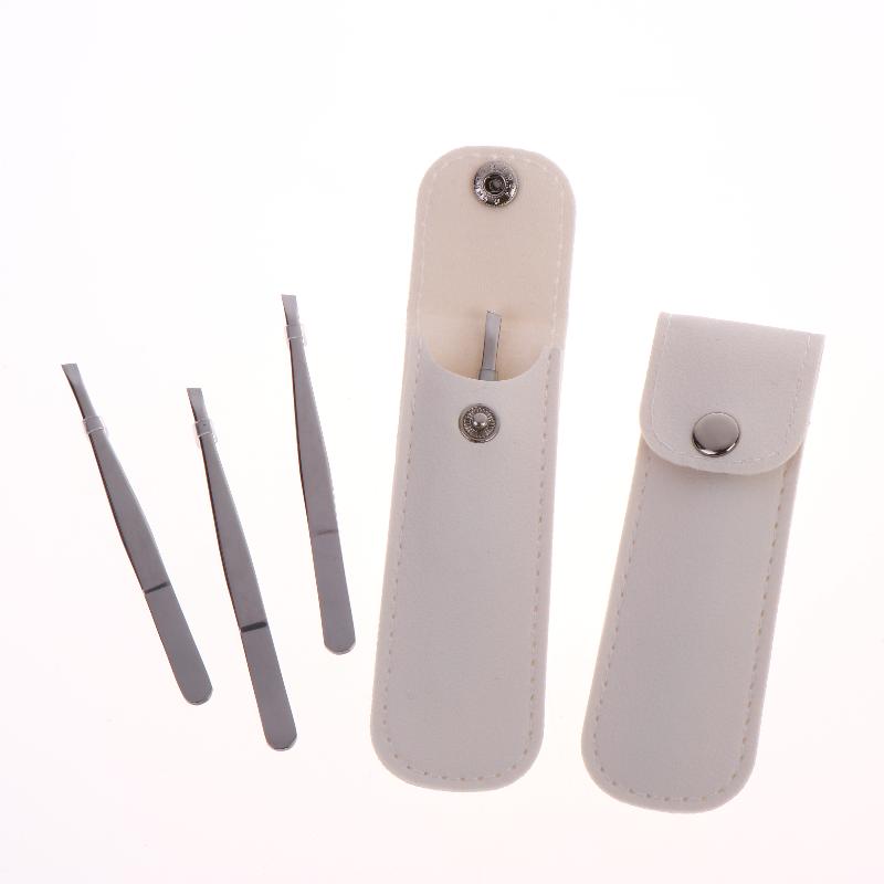Multi-Functional Stainless Steel Tweezers 5/3Pcs for Eyebrow Plucking & Beard Grooming