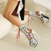 Women's High-heeled Sandals Spring and Summer Sexy European and American Style Waterproof Table Stiletto Large Size Roman Sandals