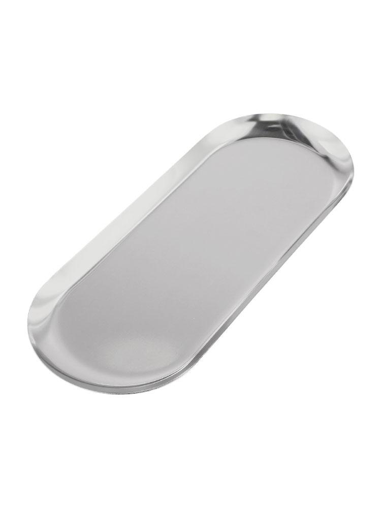 Compact Oval Tray Enhance the Aesthetics of Your Home with This Silvery Tray