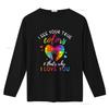 I See Your True Colors Puzzle World Autism Awareness Month T Shirt Women Tops vintage Washed Unisex Stretched streetwear Casual