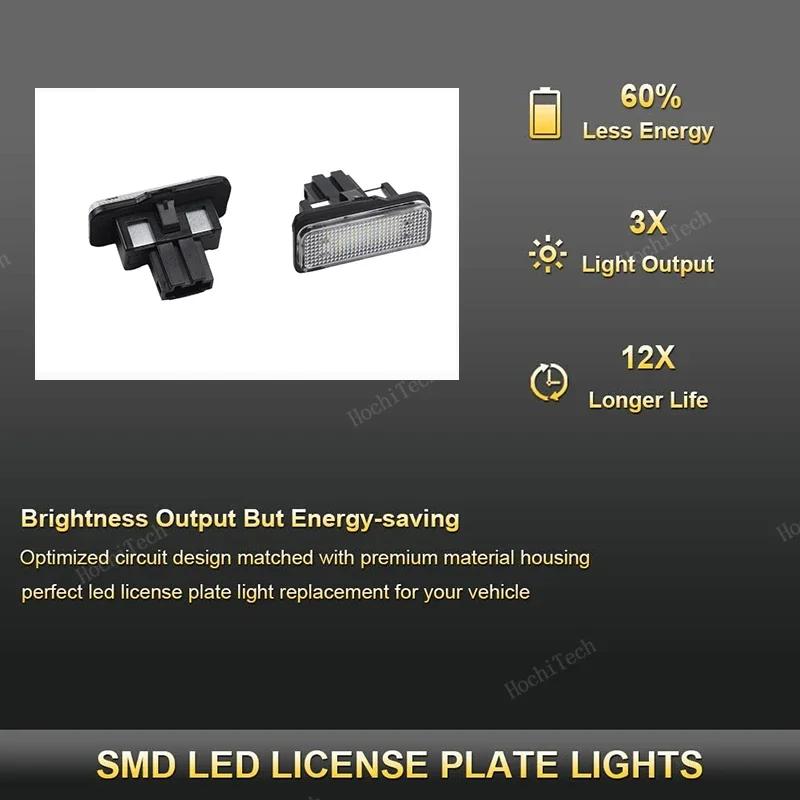 Fit for Mercedes Benz E C Class W210 W202 4D AMG 12V Car LED License Number Plate Light Lamp White Light